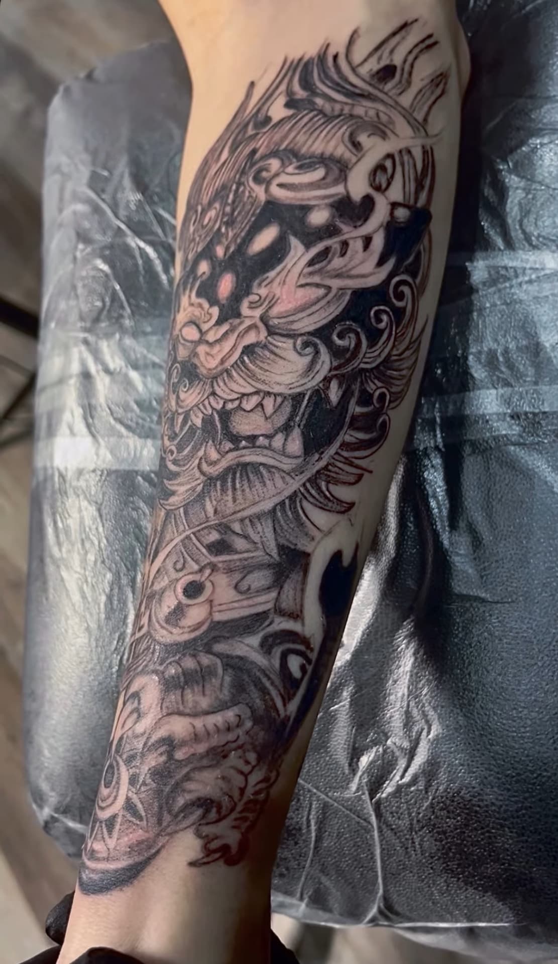 Custom tattoo by Tony Luong, Maple Valley WA